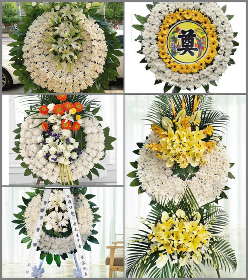 山东青岛平度市灰埠镇蒋家村花圈速递